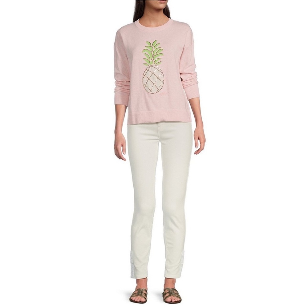 NWT Lilly Pulitzer
Tensley Pineapple Jacquard Crew Neck Long Sleeve Sweater - Picture 6 of 8